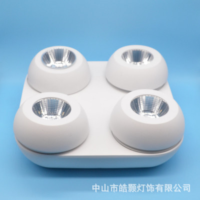 led折叠明装筒灯外壳 360度旋转 免开孔 吸顶 吊线天花灯