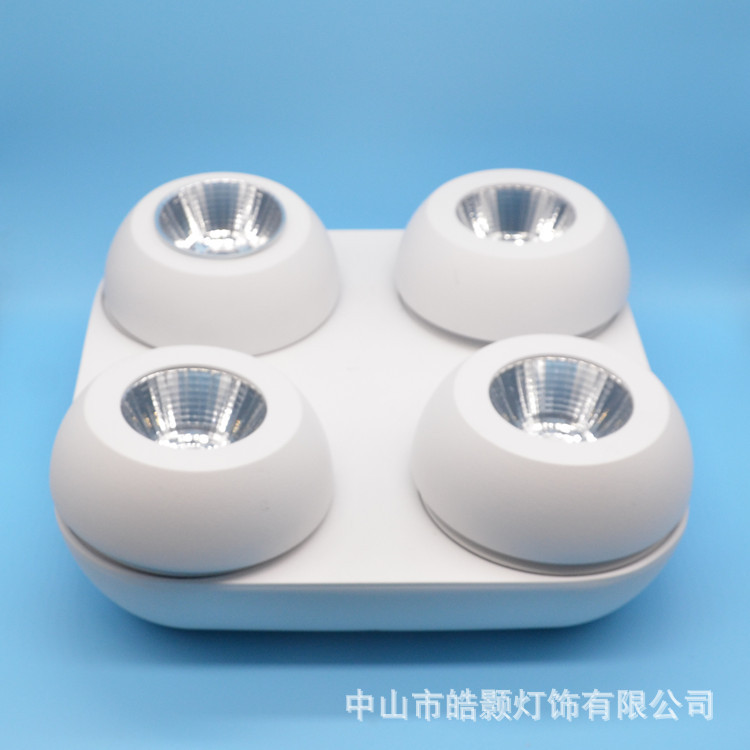 led折叠明装筒灯外壳 360度旋转 免开孔 吸顶 吊线天花灯