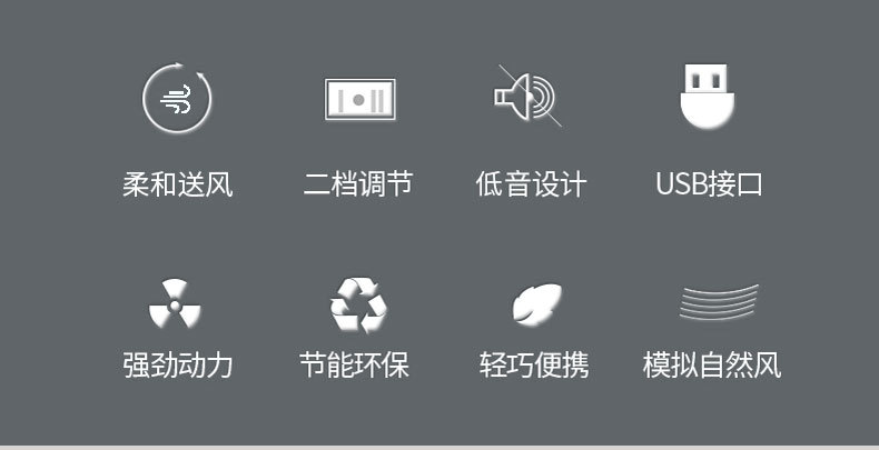 USB风扇 塔式电风扇USB塔扇立式空调扇 塔形风扇 usb迷你无叶风扇详情2