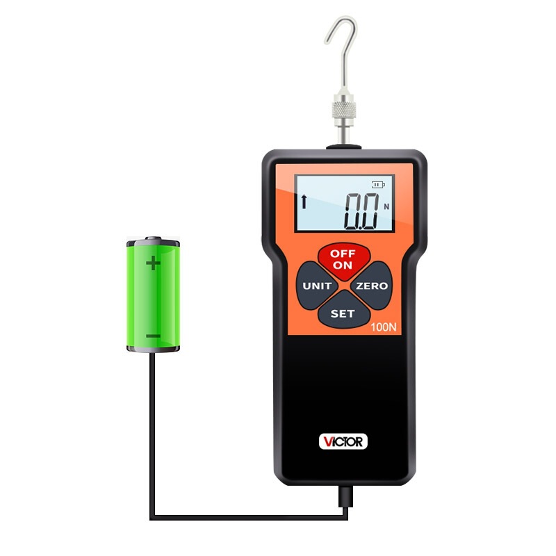승리 VICTOR 500N 디지털 디스플레이 푸시 풀 동력계 당김 압력 동력계 추력 동력계 스프링 테스트