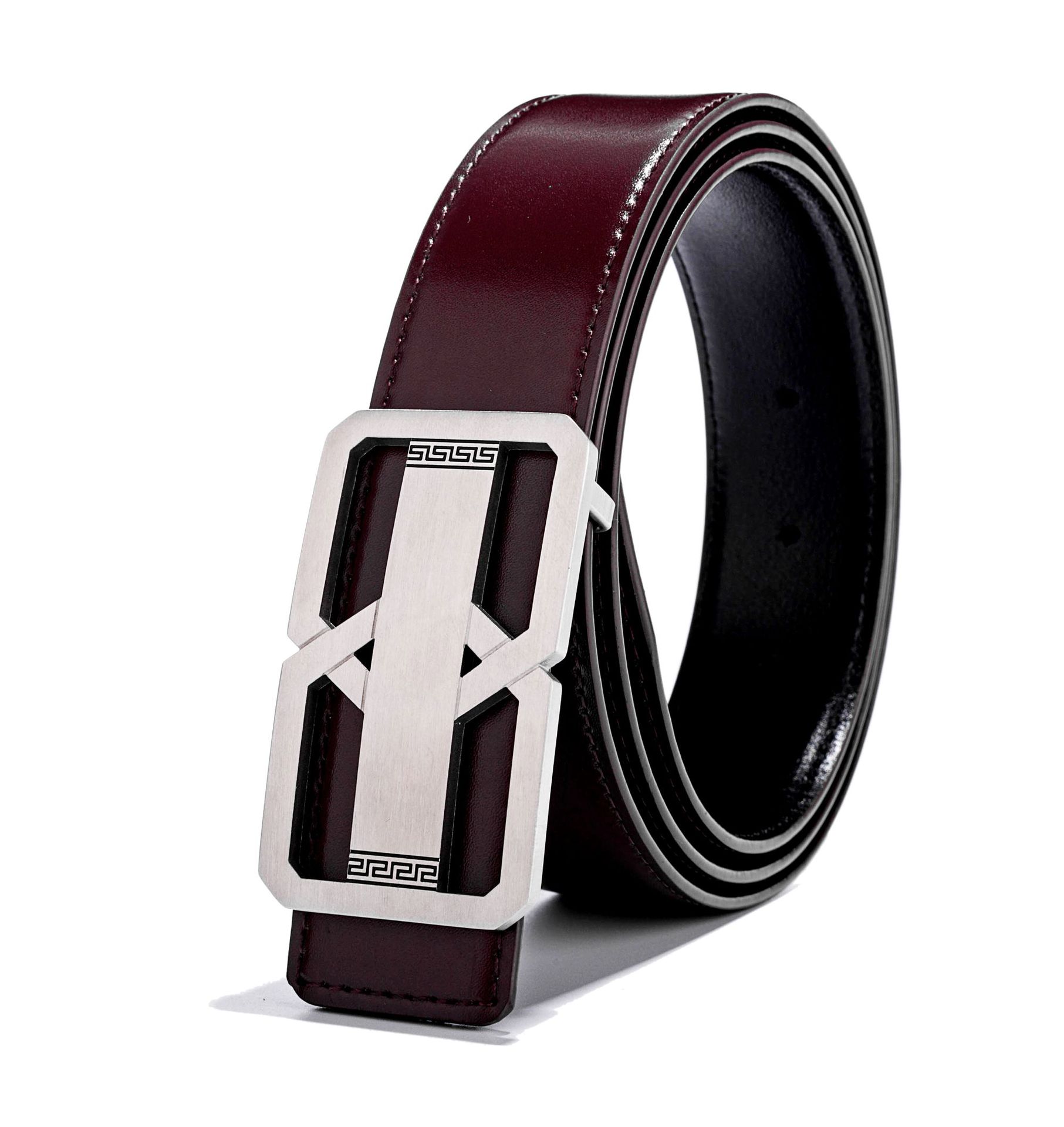 Elite quality import double-sided belt made of patent leather