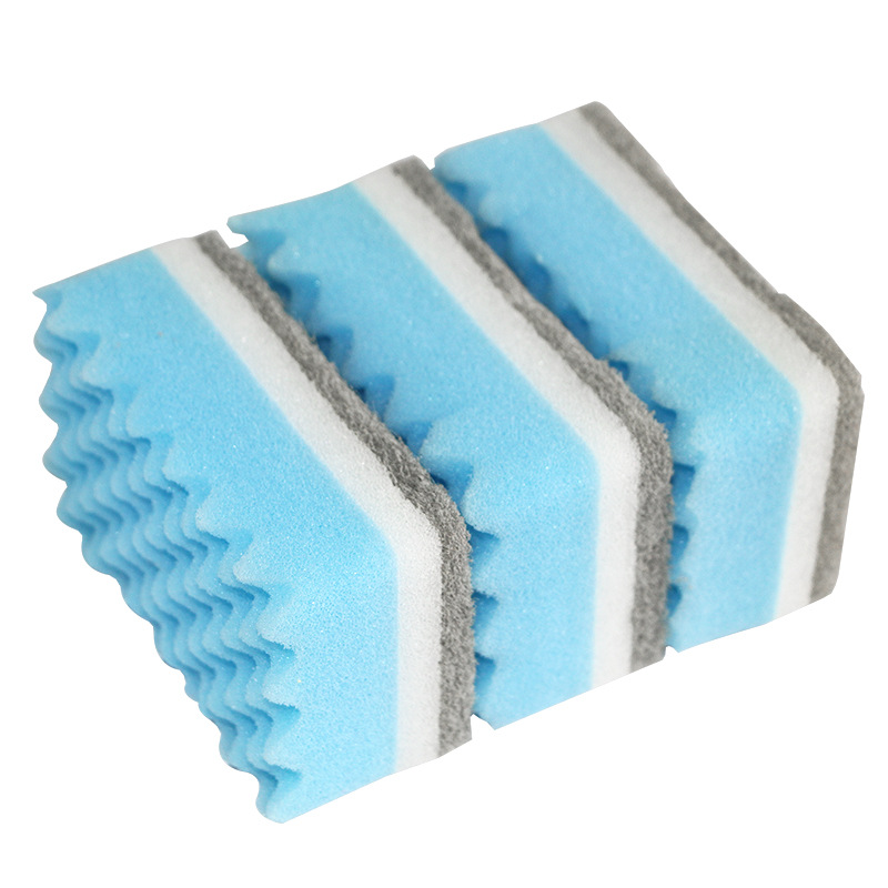 高密小波浪海绵百洁布 厨房清洁洗碗海绵擦 厂家直供批发