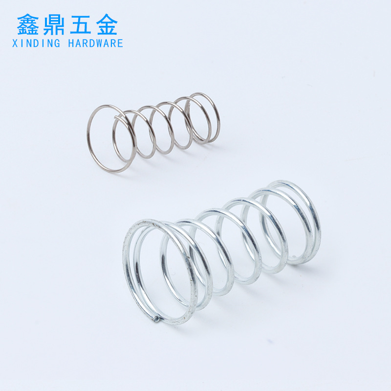 厂家定制电子玩具遥控器电池压簧 塔形弹簧 导电压缩弹簧