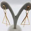 Golden geometric earrings, accessory, European style, Aliexpress