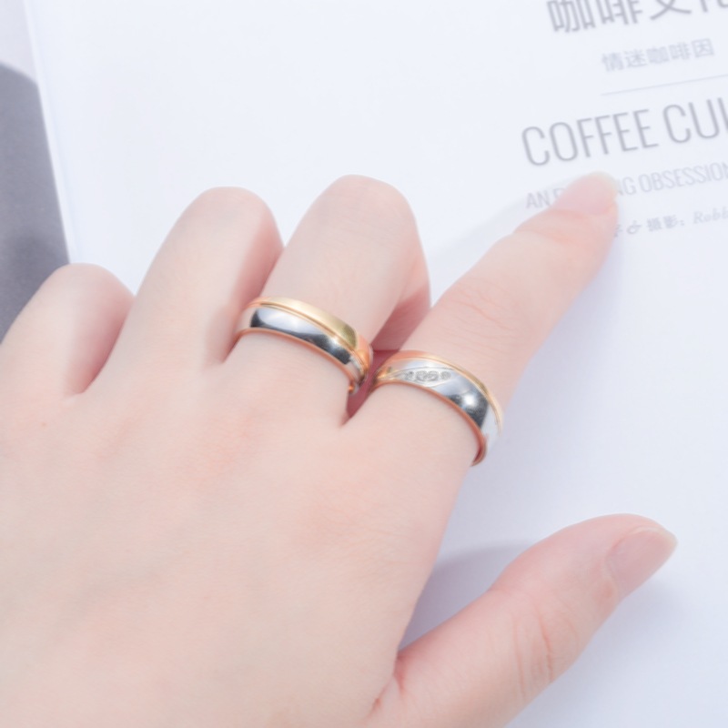 Basic Classic Style Geometric Stainless Steel Inlay Artificial Gemstones Rings display picture 8