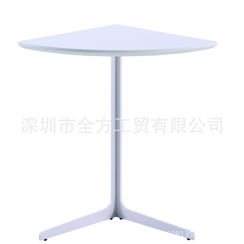 现代洽谈咖啡桌卧室客厅茶几桌椅三角脚ABS台面转角桌三角形桌|ru