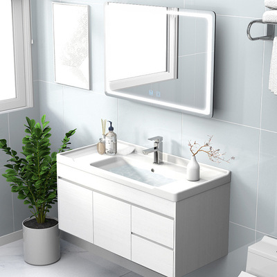 批发定制浴室柜组合北欧智能镜洗漱台卫生间洗手脸盆柜组合卫浴柜|ms