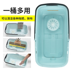 Factory of Yiyu Dual-Drive Separable Dustpan Wet Mop Set, Wash-Free Lazy Rotating Mop Bucket with Removable Suction Mop