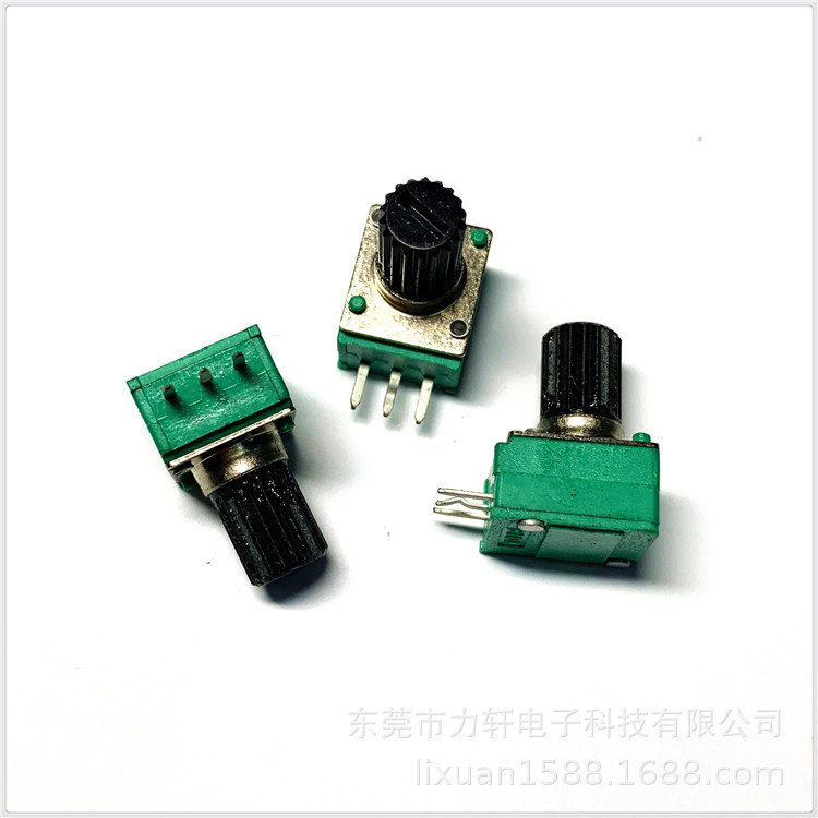 R097 密封式 旋转  可调电位器 b50k 10k塑胶柄 卧式  单联电位器