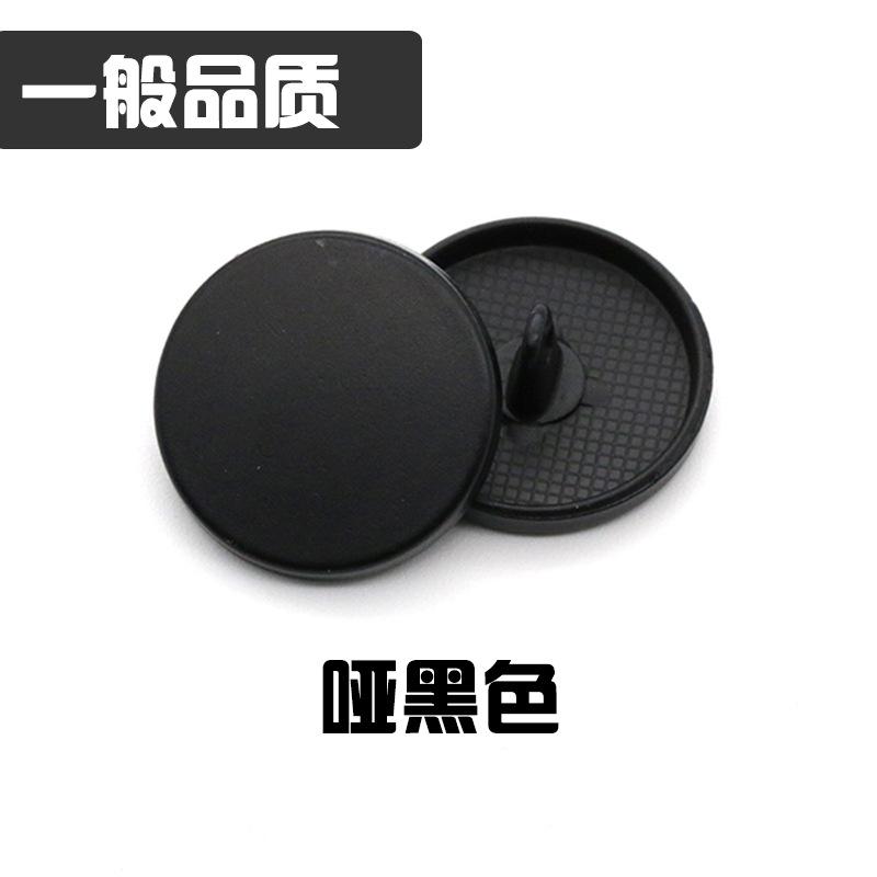 Fuente de la fábrica de metal Botón de metal de calidad de espejo plano hebilla de la moda hebilla de la capa redonda de coser a mano hebilla de pie alto