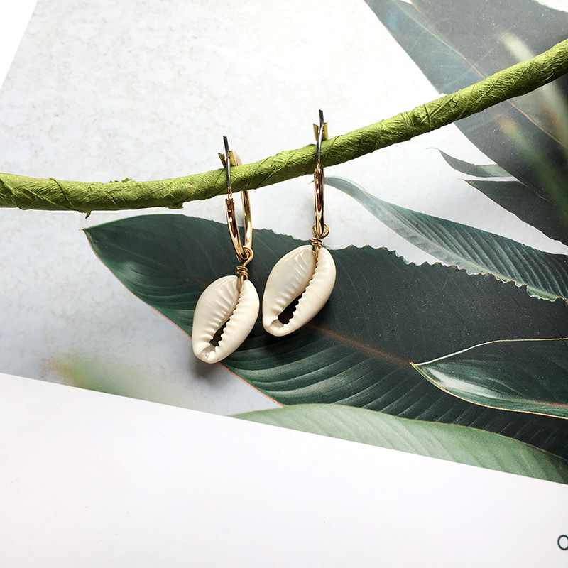 Natural Shell Earrings  Summer Fashion Simple And Versatile Earrings display picture 2