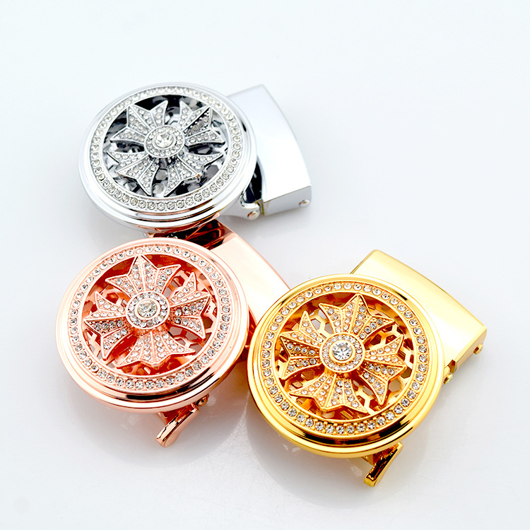 網絡男士旋轉合金自動腰帶扣 旋轉陀螺皮帶扣褲帶頭