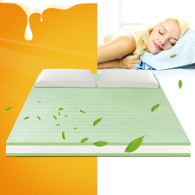 负离子乳胶床垫泰国天然绿色无甲醛学生新生儿垫子褥子定制|ms