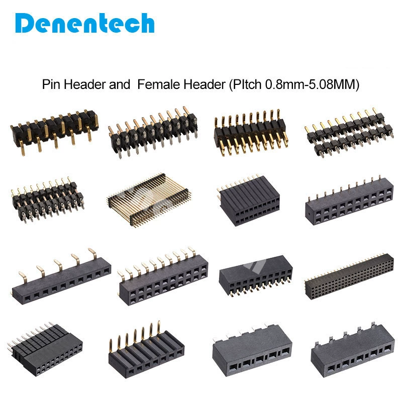 Deneng 2.54mm женский разъем-подключатель, разъем-подключатель, SMT-обработка для PCB
