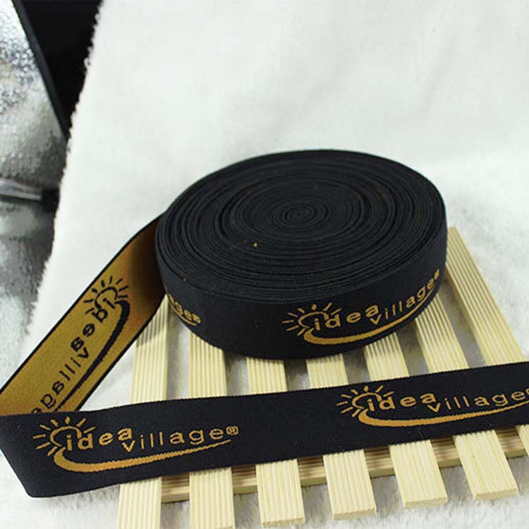 黑色提花松紧带涤纶弹力织带字母针织带3cm内裤鬆緊腰带服装辅料