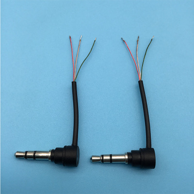 Enameled Manufacturer 3.5 stereo Elbow Audio line 8*0.08 Enameled Bluetooth Headphone cable