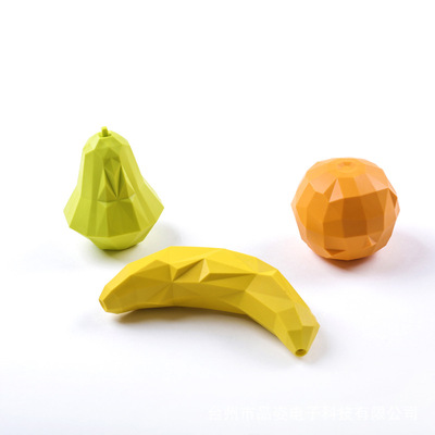 水果系列益智狗磨牙洁齿漏食球零食耐咬弹力球橡胶宠物TPR玩具球