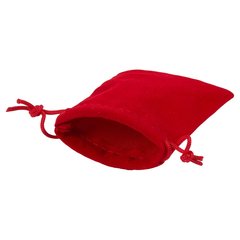Flocked cloth jewelry bag drawstring bag velvet cloth jewelry earphone bag suitable for jewelry gifts red velvet bag