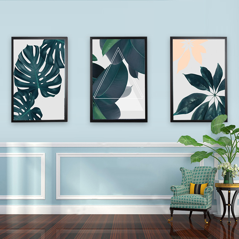 北欧风装饰画客厅沙发背景墙面挂画组合壁画美式餐厅现代简约大气