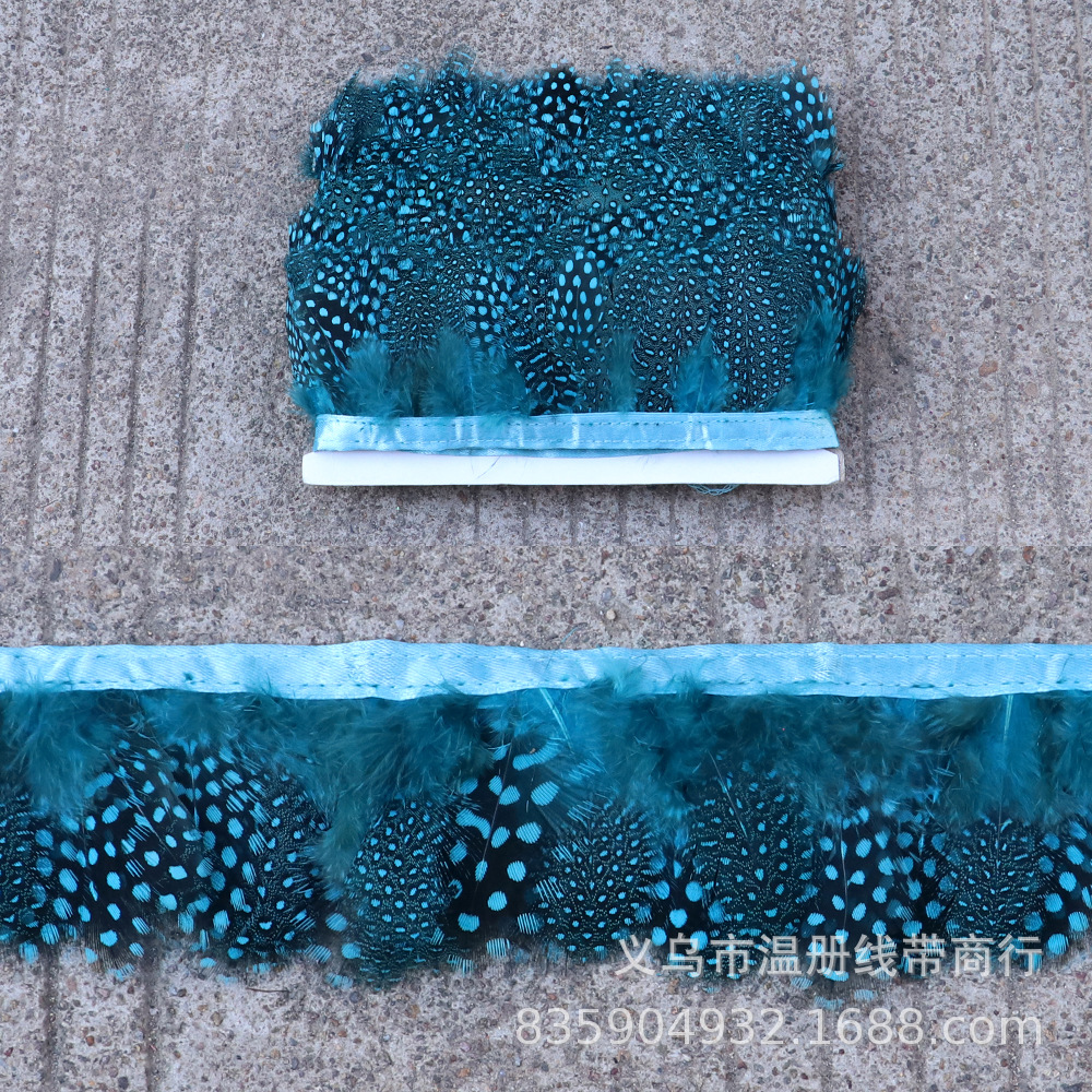 温册羽毛销售配饰珍珠毛布边多色可选 舞台演出配饰生产耳环配饰详情图12