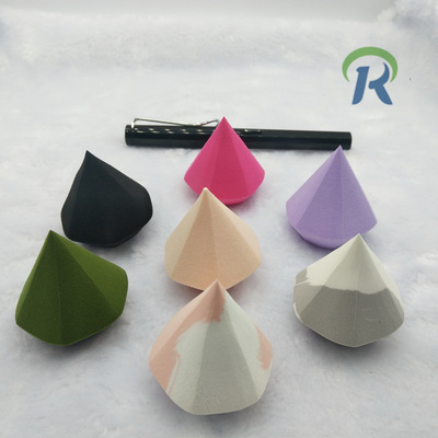 Factory Wholesale Diamond Puff three-dimensional Diamond Powder puff Hydrophilic latex Double color Colorful Beauty