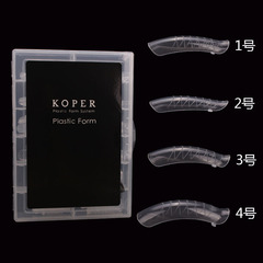 Cross-border exclusive nail quick extension UV light crystal nail mold 120-piece set with scale crystal nail sheets