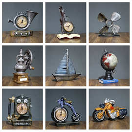 欧式创意复古怀旧电话机放映机缝纫机橱窗陈列装饰品模型道具摆件