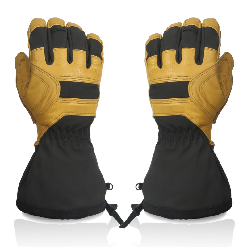 真皮滑雪手套美棉3M高透防水套滑雪手套