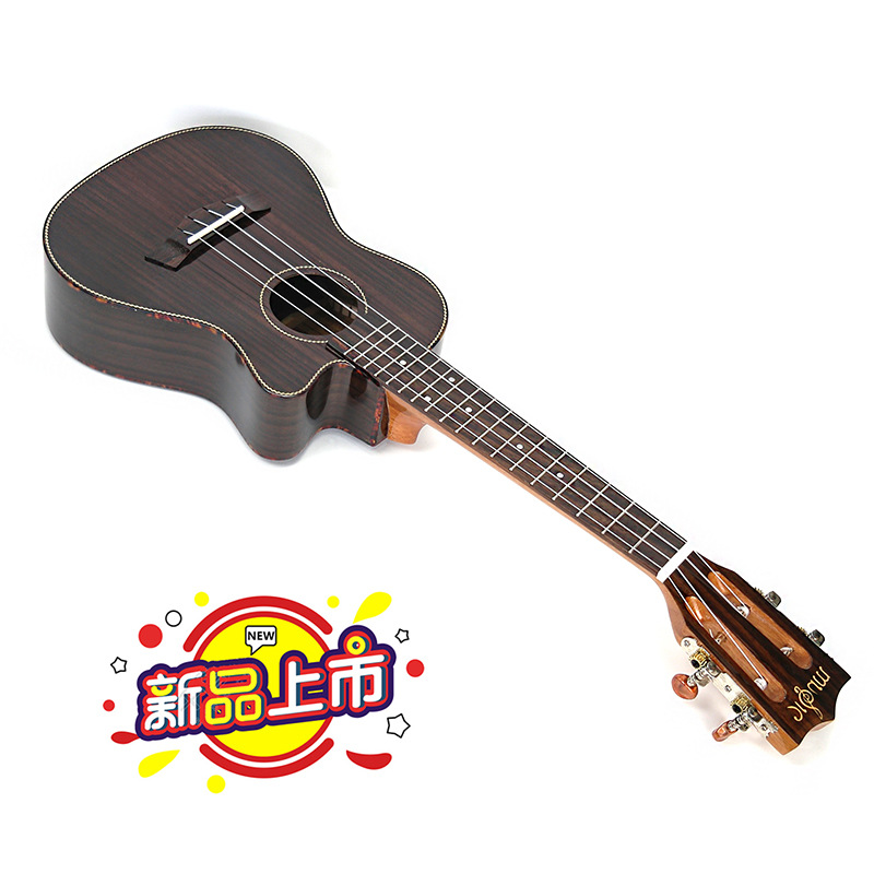 厂家直销玫瑰木亮光缺角26寸尤克里里UKULELE高品质小吉他四弦琴|ru