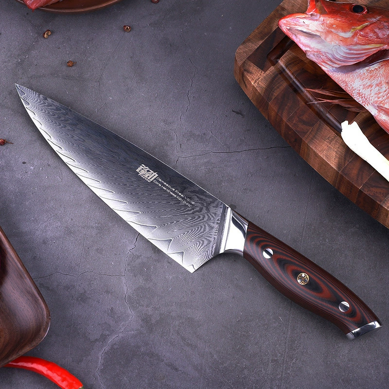 Кухонный нож FINDKING Damascus G10, японская острая поварская модель, для американской кухни, доставка за границу
