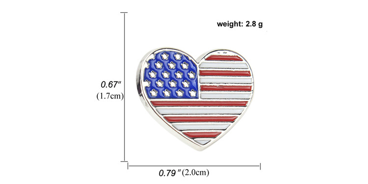 6g Weight Brooches Classification Daily, Street Occasion Alloy Material National Flag Pattern Unisex Gender Asymmetrical, Enamel Design Casual, Simple Style Style Casual Simple Style Pin National Flag Alloy Asymmetrical Enamel Unisex Brooches 7