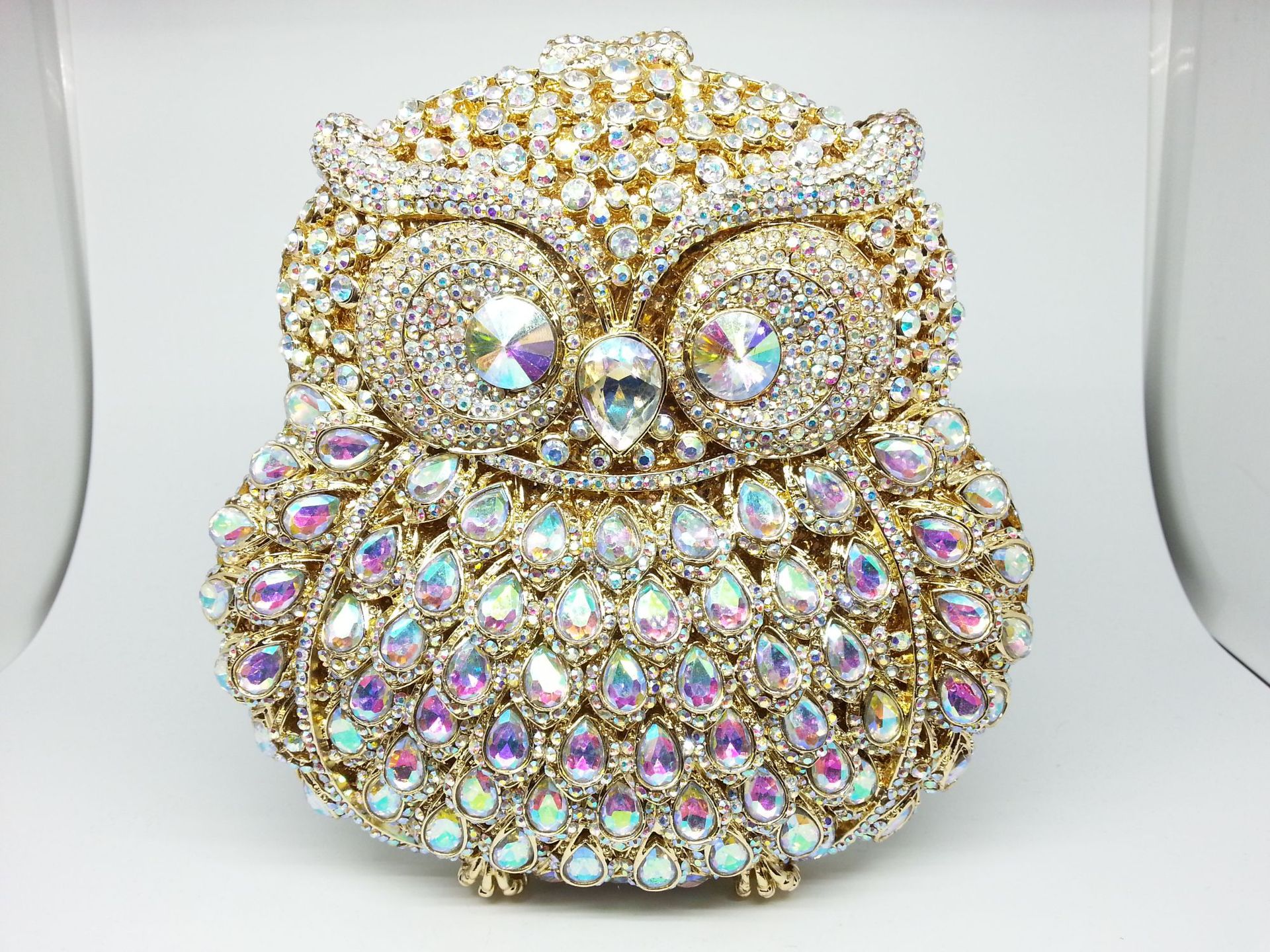 Fashion Women's Bag New Fashion Party Clutch Bag Animal Owl Dinner Bag Rhinestone Women Bag display picture 6