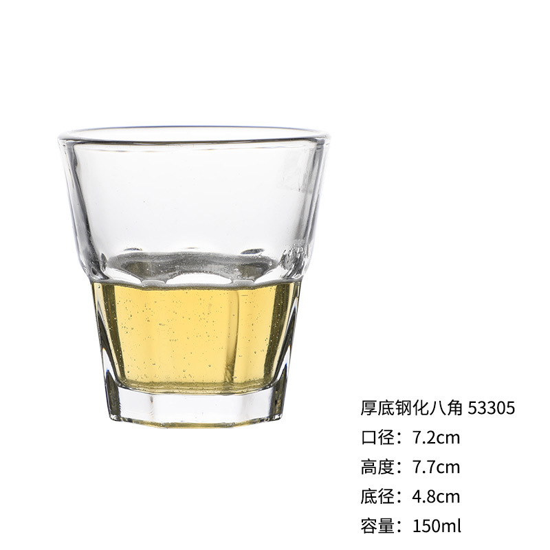 두꺼운 바닥 강화 팔각형 150ml53305