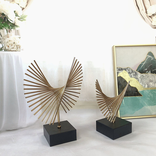 European-style light luxury decorative office desk high-end TV cabinet decoration wine cabinet home decor item