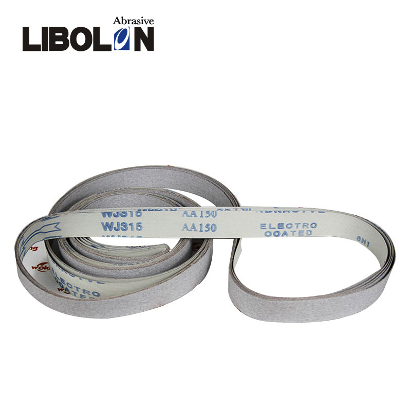 厂家直供白色涂层砂带 抛铝专用砂带2100*50  软布基砂带