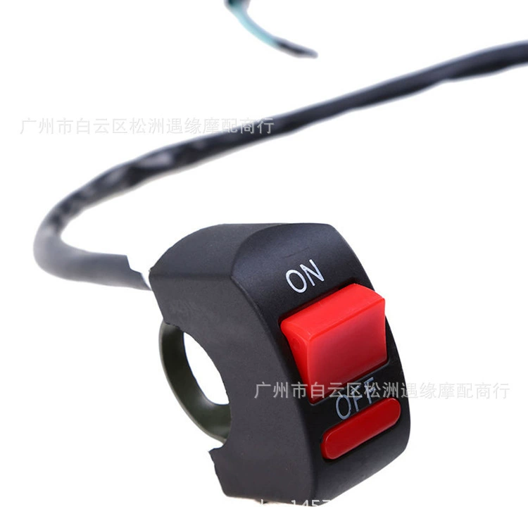 Мотоцикл модификация электромобиля переключатель кран ручка сигнальная лампа пламени модификация светодиодной фары 2-проводной переключатель