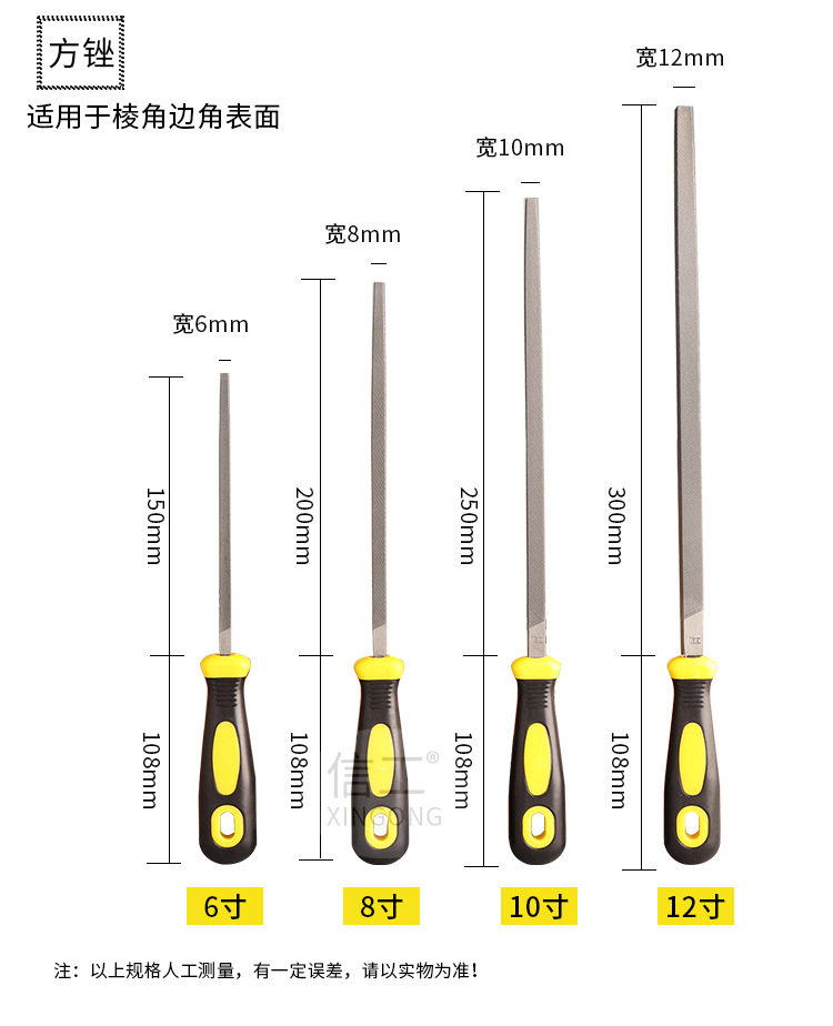 锉刀 钢锉钳工锉信工单支带柄锉刀平扁半圆三角圆锉金属木工打磨-阿里巴巴