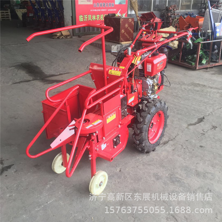 手扶玉米收割机割台 柴油玉米收获机 手推式玉米秸秆收割机