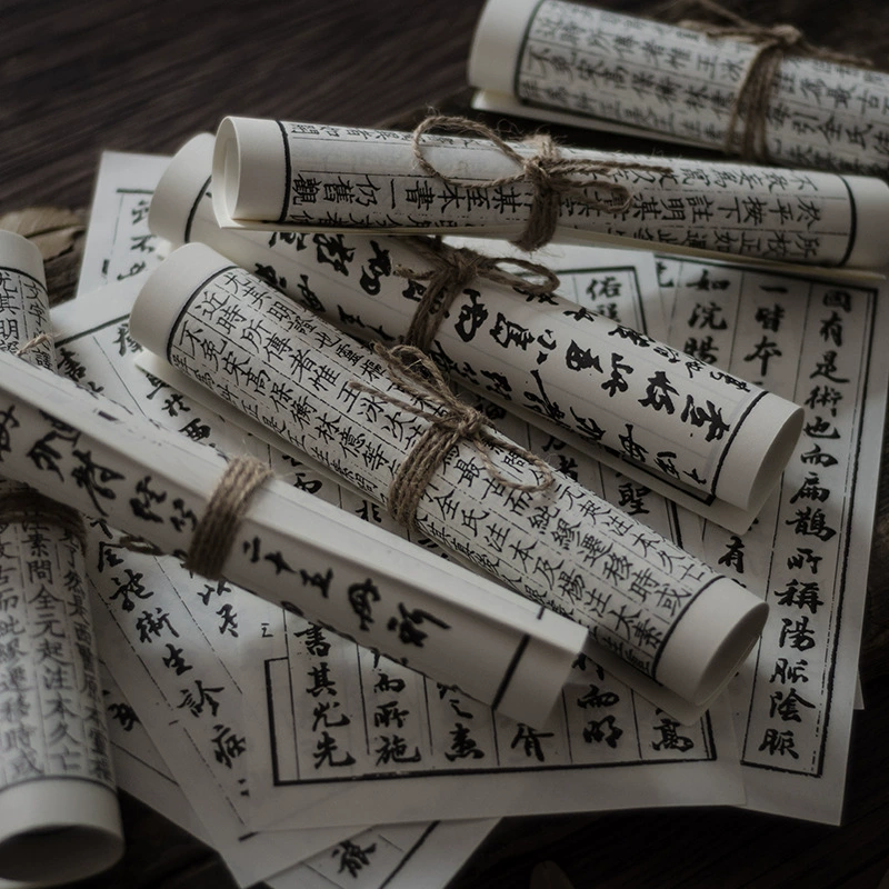 Ретро китайский стиль древний книжный рулон модель комнаты мягкие украшения аксессуары украшения реквизит древняя книжная страница Фотография реквизит для фотографий