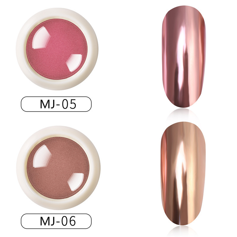 Tiktok Net rojo popular de uñas belleza Hada espejo harina Super brillante oro local espejo mágico polvo de color sólido polvo de galvanoplastia polvo de oro de titanio