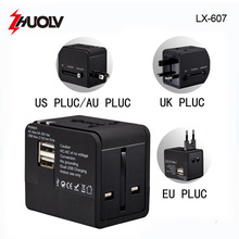 ת����ͷ�๦��˫USB2.1Aת����ͷȫ�����е�Դת����ͷ