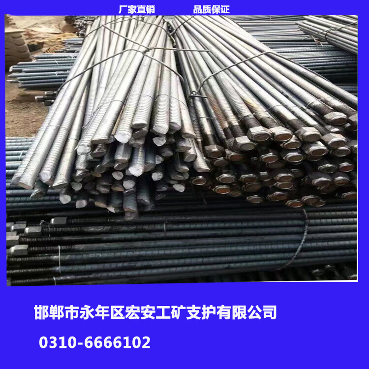 厂家供应22 无纵肋左旋树脂锚杆 全长等强右旋锚杆   螺纹钢锚杆