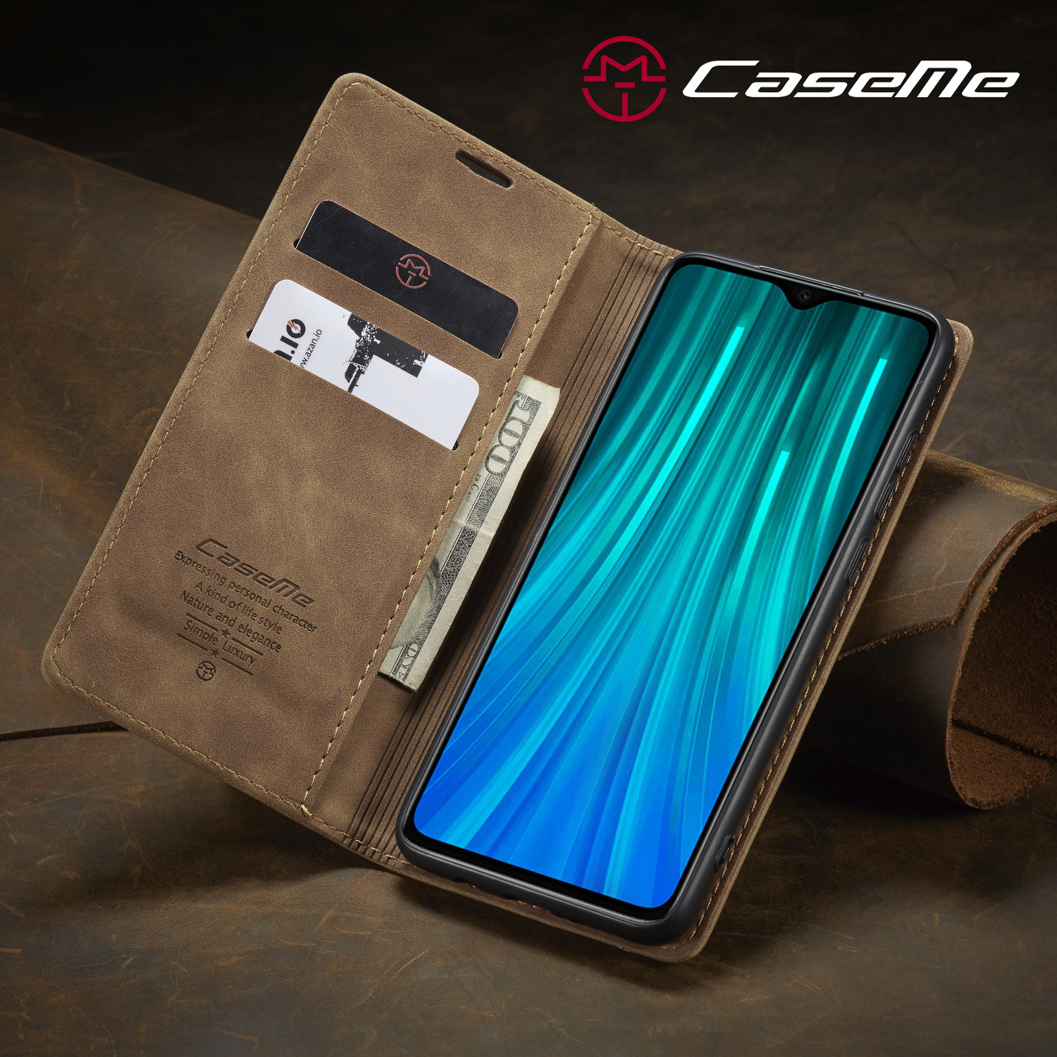 CaseMe适用红米Note8Pro防摔手机壳K20手机皮套小米9翻盖保护套