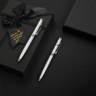 Factory Direct laser LED lamp pen creative laser ballpoint pen whip pen customizable metal ballpoint pen