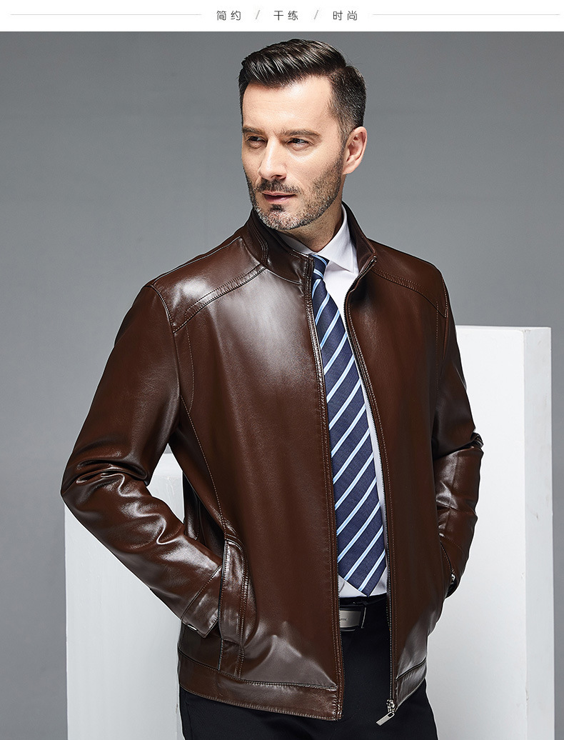 Veste en cuir homme - Ref 3443727 Image 15