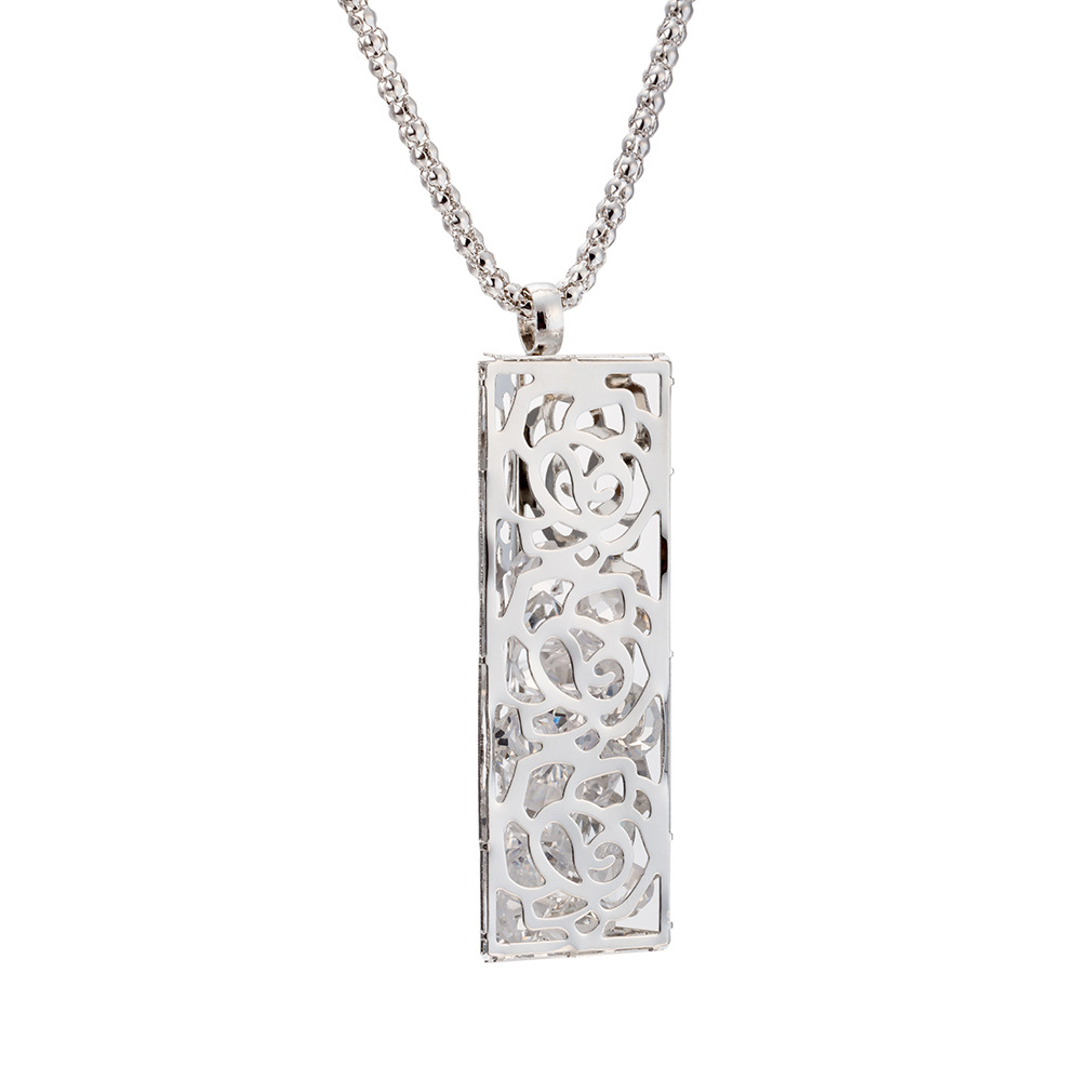 Brand copper three dimensional pendant with zircon