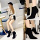 663-1 in Europe and America to restore ancient ways female fashion party contracted fine with high heels and sexy nightclub show thin pointed suede short boots