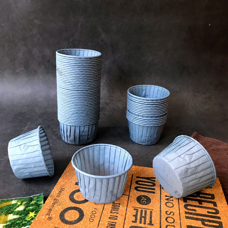 Papel alemán curling horneado taza de papel pastel de color taza de papel curling muffin Cupcake taza de papel 60 barriles