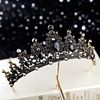 Retro black hair accessory for bride, accessories for princess, crown