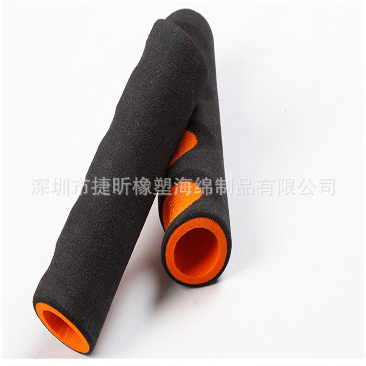 工厂供应 健身器械钢丝绳泡沫手把套黑色磨面海绵把套 订